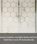 Plug and Play Humidity Sensor Switch For Bathroom Exhaust Fans No Fuss Auto On Off Ventilation shower illustration