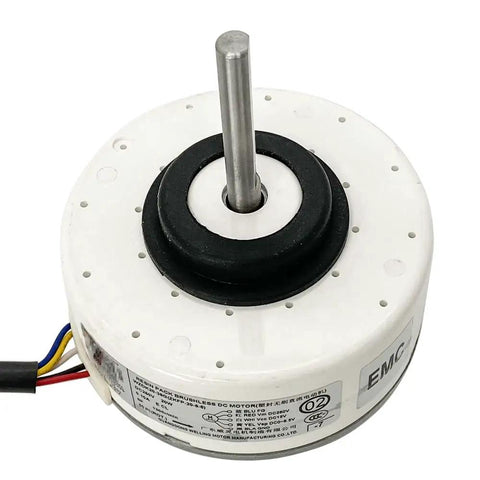 Drop In 280V Brushless Air Conditioner Fan Motor Replacement 20W 1300 RPM CCW for WZDK20-38G ZKFP-20-8-6, easy install front view