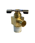 American Made One Quarter Inch NPT Universal Compressor Tank Drain Valve Petcock With Directional Orifice For Condensate Release