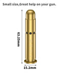 Red Laser Bore Sight Tool For Rifles, Quick Zero At 15 To 100 Yards, Class IIIA 5mW Batteries Included, brass construction