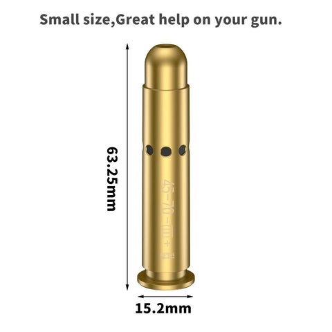 Red Laser Bore Sight Tool For Rifles, Quick Zero At 15 To 100 Yards, Class IIIA 5mW Batteries Included, brass construction