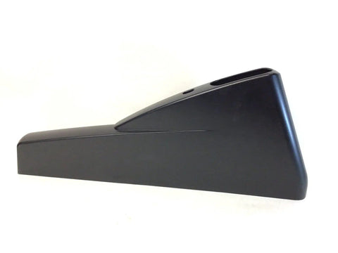 Right Frame Base End Cap 003373 Replacement Protective Trim For Treadmills Durable Shield For Home And Commercial Fitness Equipment Easy Install Keeps Frame Surfaces And Inner Components Protected During Daily Use. Black treadmill right frame base end cap replacement, angled side view