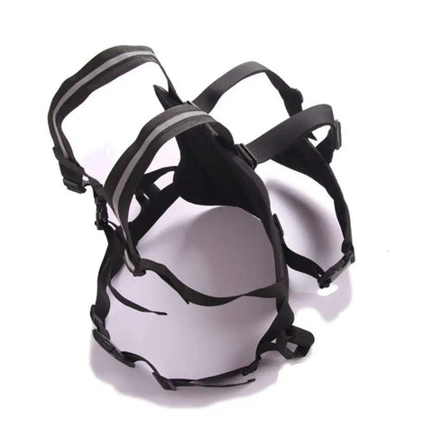Reflective Kids Motorcycle Harness With Two Handles For Extra Safety, Adjustable Straps, Breathable Comfort, Thick Anti Slip Belt, Fits Motorcycles, ATVs And Snowmobiles, Black