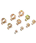 Heavy Duty 60 Pack Spring Clamp Assortment Kit For Fuel Lines And Vacuum Hose Silicone Clips Fasteners In 6 To 15 mm Sizes Perfect For Gears And Auto Repair Projects. assorted metal spring hose clamps, 6 to 15 mm
