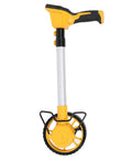 TOPINCN Digital Measuring Wheel, Backlit Display in yellow and black, featuring a long handle and durable wheel for accurate measurements.