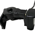 Timberwolf YFB250 Reverse Shifter Linkage For Yamaha ATVs, Durable Metal And Rubber Joint, Select Handle Gear Upgrade, Fits Timberwolf 250 1992-2000, Tri Moto 200 1983-1985, Moto 4 1985-1989, Bear Tracker 250 1999-2004 black metal ATV linkage shown in side view