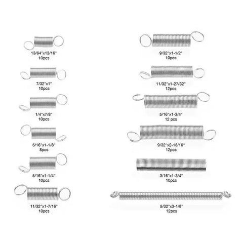 Heavy Duty Assortment Kit With 200 Stainless Steel Compression Springs For Home DIY Projects Plus Automotive Repairs And Mechanical Fixes Including Rust Proof And Durable Metal Coils In Various Sizes That Are Super Cool For Serious Tinkering And Building. Stainless steel compression spring assortment, 200 pcs, various sizes