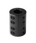 Heavy Duty Two-Piece Split Rigid Shaft Coupling 16mm Bore D35L50, High Strength Medium Carbon Steel with Hex Socket Screws.