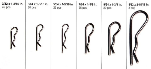 Hair Pin Assortment Kit 150 Piece Set With Mixed Sizes 5/64 3/32 7/64 9/64 For Salon Style, Craft, And DIY Projects