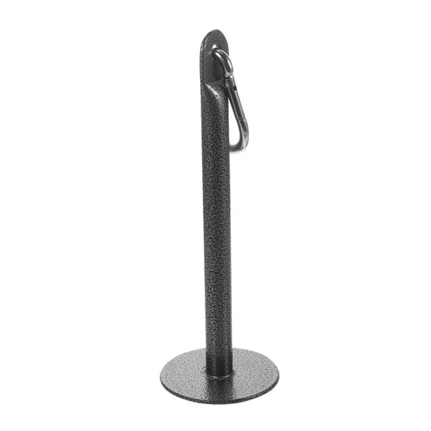 Loading Pin Weights For Cable Machine And Pulley System Heavy Duty Steel Plate Holder Attachment in black steel