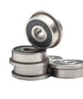 Slick F623RS Double Sealed Flange Ball Bearings 3X10X4MM ABEC 7 For Voron 0 Motion Builds Smooth Glide A B Drive Idler Shafts Zero Noise Precision Made Corrosion Proof Rust Free Beast Mode High Quality Parts 10 Pack, metal bearings