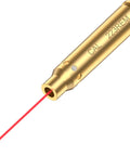 Laser Bore Sighter For 223 5.56mm Rifles Red Dot Boresighter With Batteries Caliber Specific Gauge Fast Zeroing Brass Construction