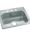 Awesome Middleton 25 Inch By 22 Inch Top Mount Single Bowl Stainless Steel Kitchen Sink With Self Rimming Rolled Rim
