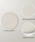 Self Adhesive PVC Furniture Pads Floor Protectors for Hardwood and Tile showing texture and durable material design.