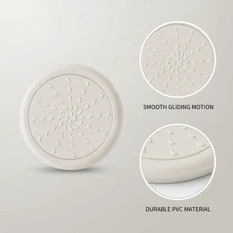 Self Adhesive PVC Furniture Pads Floor Protectors for Hardwood and Tile showing texture and durable material design.