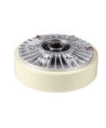 Magnetic Powder Brake With Hollow Shaft For Smooth Unwind And Tension Control, 12Nm Torque, 24V DC, 20mm Bore, 1000 RPM, 1.2 Kg Weight, Noncontact Torque Transmission For Low Wear And Precise Simulated Load.