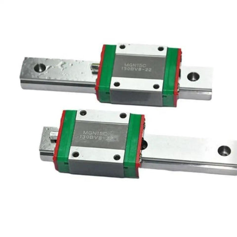 MGN9C Top Notch Linear Guide Rail And Block Set For CNC Machines And 3D Printers Compact Lightweight Stainless Steel Block And Rail Corrosion Resistant Gothic Arch Contact Design High Rigidity Smooth Motion Industrial Automation Part, two blocks