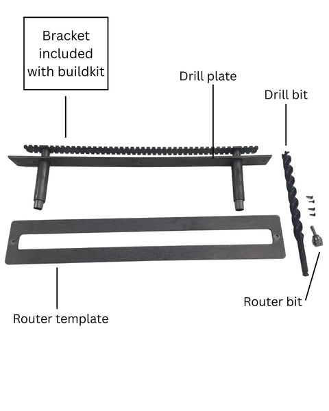 Beefy 22 Inch Floating Shelf Brackets With Easy Install Build Kit In Steel Finish For Strong Wall Mounts Ideal For Home Garage Or Office Shelving And DIY Projects