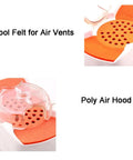 Slick Optical Frame Heater And Eyeglass Baking Machine With Hot Cold Air Collection Hood wool felt and poly air hood.
