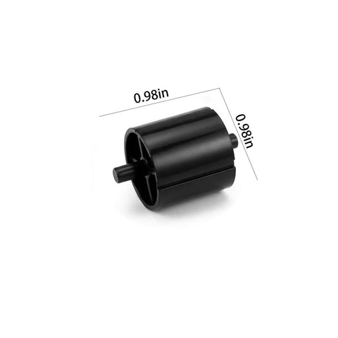 3 Pack Small Size Black Tape Dispenser Core Replacements For Office And Home Use Durable Plastic Cores For Compact Tape Holders Easy Install And Reliable Performance For Packing And Packaging Tasks, black plastic core, 0.98in