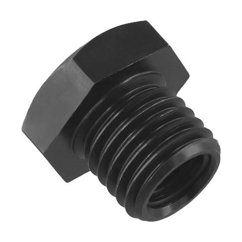 Pro Grade Lathe Headstock Spindle Adapter 18mm 2.5 To 1.8 TPI Thread Chuck Insert, black metal, close-up view