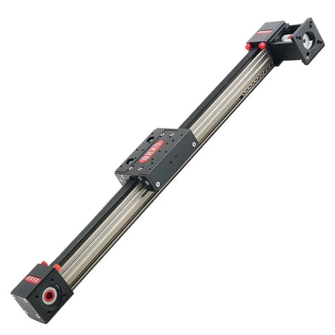 Slick Belt Drive Linear Stage Actuator Packed With A Heavy Duty Nema 23 Stepper Motor And Ultra Smooth Linear Rail Guide System Delivering A Rock Solid 1100mm Stroke For Your Next Build, showcasing precision motion.