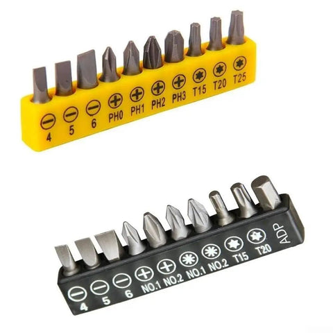 Top Tier 10 Piece Torx Impact Driver Bit Set With Hex Shank For Phone Repair And Electronics, anti slip power bits in case