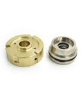 Waterjet SP1120 bush assembly parts; brass and stainless steel components for intensifier pump (front view)