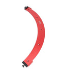 Heavy Duty Aluminum Alloy Router Jig For R250 Radius Rounded Edges With High Contrast Scales, red curved cutting edge.