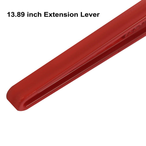 13.89 inch extension lever of Heavy Duty Tie Down Kit With 5/16 To 3/8 Inch Chains And Ratchet Binders, 5400 Lbs Safe Working Load