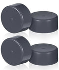Heavy Duty 4 Pack 1.98 Inch Grey Rubber Bearing Dust Caps for boat and trailer wheels hub grease caps dust covers bearings