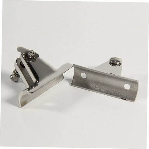 Heavy Duty Stainless Steel Boat Parts Kit For Yacht And Boat Hardware Accessories With Polished Durable Finish Easy To Install And Rock Solid Fixing For Weatherproof Marine Gear showing close-up of polished brackets