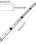 Beefy Aluminum Miter Bar Rail Runner Slider For Table Saw And Router Tables 450mm 17.7in T Slot Track Bar For Jigs Fixtures Sleds