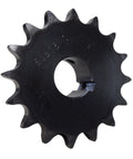 Heavy Duty Roller Chain Sprocket 16 Teeth 1 Inch Bore For 50 Pitch Chain Pro Grade Carbon Steel With Heat Treated Teeth Keyway Slot