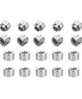 Top Shelf Pom V Slot Wheels And Pulleys Kit With Double Bearings Plus Hexagonal Eccentric Posts And Round Spacers For Fly Performance Aluminum Extrusion 3D Printer Mods, stainless components for 3D printer modifications.
