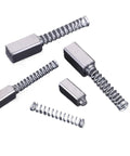 Close-up of 10Pcs Carbon Brushes 5.5x6x12mm Fits Replacement Accessories For Electric Motors Durable Conductivity Ideal Replacement Parts