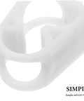 Close-up of white POM clamp from Five Piece Lab Flow Control Clamp Set For Regulator Hoses And Tubes Perfect For Precise Experiments