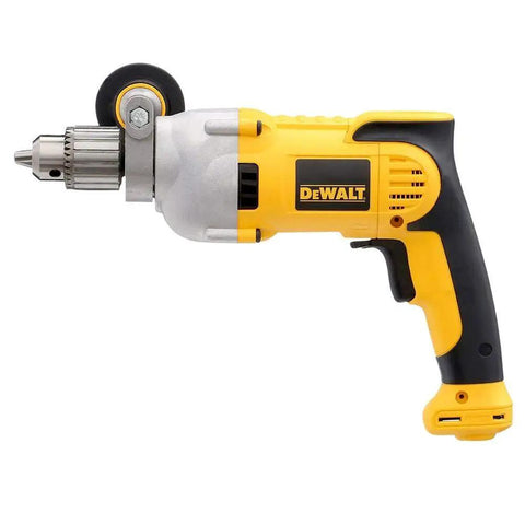 Beefed-Up Heavy Duty Corded Electric Drill With Pistol Grip 1/2 Inch Chuck 10 Amp Motor Model DWD210G shown in side view