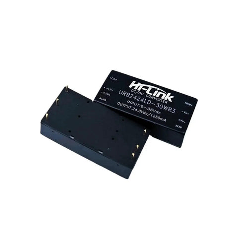 Pro Level Switching Power Supply Module For Electric Vehicle Charging 30W Dc To Dc Converter With Ninety One Percent Efficiency, angled view showing compact design and pin layout.