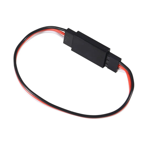 15 Pack 3 Pin Servo Extension Cables 15 Cm Male To Female For RC Servos And Control Boards, black connector with red and black wires