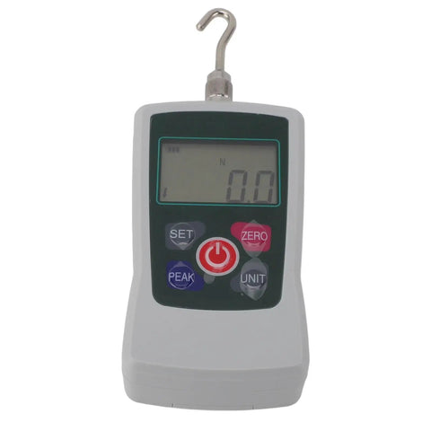 Digital Force Tester With Built In Sensor 10N To 100N Push Pull Gauge For Material Mechanics Product Development And Quality Control With Accurate Digital Display, front view