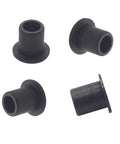 12 Pack C Hub Bushing Sleeves for 1/10 RC Car Truck, Metal Black, shown at different angles on a white background.
