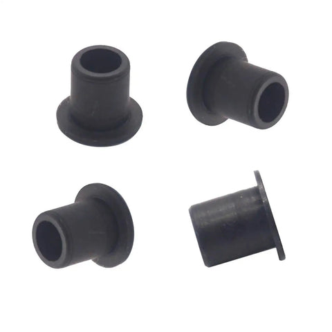 12 Pack C Hub Bushing Sleeves for 1/10 RC Car Truck, Metal Black, shown at different angles on a white background.