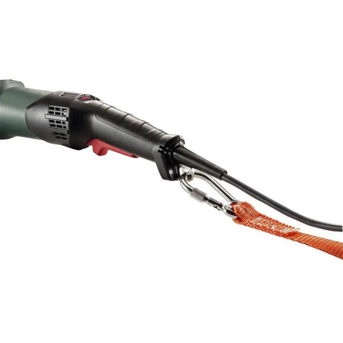 Handle of Beefy 7 Inch Angle Grinder With 8200 RPM And 15 Amp Electronics Non Lock Paddle Switch Brake Safety Clutch