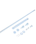 Dual Carburetor Linkage Set Replacement For Barry Grant Carbs With Durable Metal Construction And Hardware, adjustable zinc alloy linkage rods and mounting hardware
