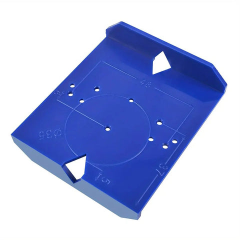 Abs Plastic Cabinet Door Hinge Drilling Template Dead On Alignment Jig Hassle Free Placement Ruler For Woodworkers Quick Setup Hardware Guide Fits Thirty Five And Forty Millimeter Bits