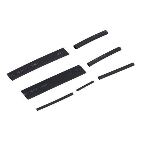Must Have 170Pcs Heat Shrink Tubing Kit For Pro Grade Electrical Insulation Super Durable Polyethylene That Protects Wires From Overheating And Damage Perfect For Daily Auto Maintenance And Heavy Duty Cable Repair Jobs. assorted black polyethylene heat shrink tubes in multiple sizes