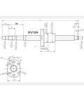 Top Notch SFU1204 Ball Screw Kit With 300 Or 450mm Length For CNC Machines And Robots dimensions and design specifications.