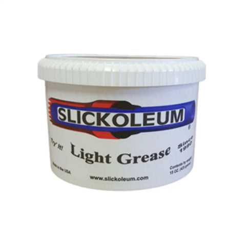 Slickoleum light grease jar, 15 oz, friction reducing grease for O rings and seals, keeps metal surfaces slick and lubricated.
