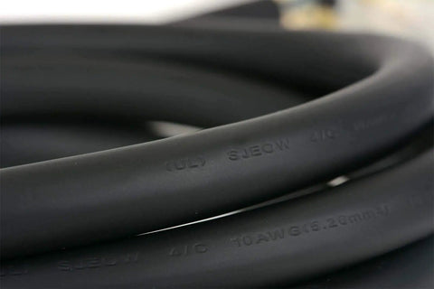 50 Ft Heavy Duty L14-30 Generator Extension Cord For Extreme Cold To -58F Flexible 10 Gauge SJEOW 30 Amp Lighted Plugs UL Listed Black Cable